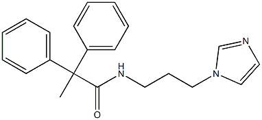 N-[3-(1H-imidazol-1-yl)propyl]-2,2-diphenylpropanamide Struktur