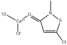 3(2H)-chloro-2-methyl-3(2H)-isothiazolone, calcium chloride complex Struktur