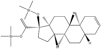 17,20-Bis(trimethylsiloxy)-5α-pregna-2,20-diene Struktur