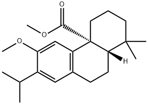 13-Isopropyl-12-methoxypodocarpa-8,11,13-trien-20-oic acid methyl ester Struktur