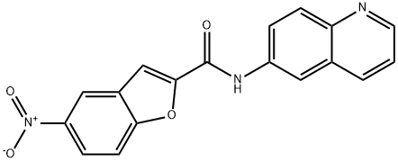 2-Benzofurancarboxamide,5-nitro-N-6-quinolinyl-(9CI) Struktur