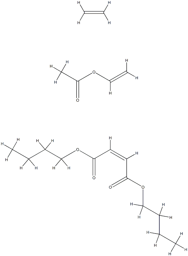 2-Butenedioic acid (Z)-, dibutyl ester, polymer with ethene and ethenyl acetate Struktur