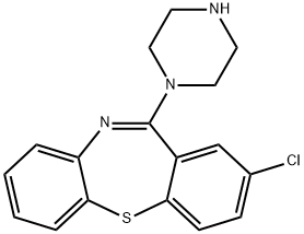 4-(2-chlorodibenzo(bf)(1,4)thiazepin-11-yl)piperazine Struktur