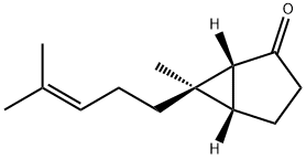 Bicyclo[3.1.0]hexan-2-one, 6-methyl-6-(4-methyl-3-pentenyl)-, (1R,5S,6R)-rel-(+)- (9CI) Struktur