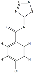 p-Chloro-N-(1,3,2,4-dithiadiazol-3-SIV-5-ylidene)benzamide Struktur