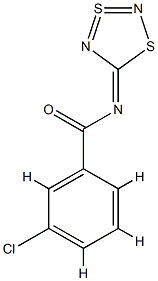 3-Chloro-N-(1,3,2,4-dithiadiazol-3-SIV-5-ylidene)benzamide Struktur