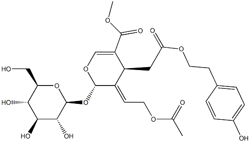 10-Acetoxy-3''-deoxyoleuropein Struktur