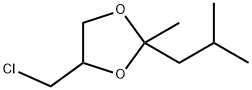 1,3-Dioxolane,4-(chloromethyl)-2-methyl-2-(2-methylpropyl)-(9CI) Struktur