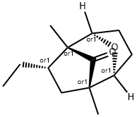 9-Oxatricyclo[4.2.1.12,5]decan-10-one,3-ethyl-2,5-dimethyl-,(1R,2R,3S,5S,6S)-rel-(9CI) Struktur