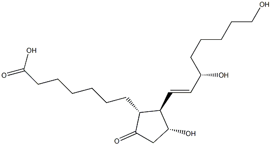 20-hydroxyprostaglandin E1 Struktur