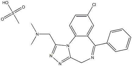 adinazolam mesylate Struktur