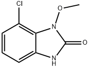 2H-Benzimidazol-2-one,7-chloro-1,3-dihydro-1-methoxy-(9CI) Struktur