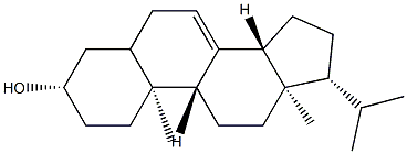 20-Methylpregn-7-en-3β-ol Struktur