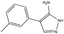 4-(3-methylphenyl)-1H-pyrazol-5-amine Struktur