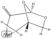 1,6:3,4-Dianhydro-β-D-lyxo-2-hexosulopyranose Struktur