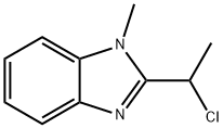 1H-Benzimidazole,2-(1-chloroethyl)-1-methyl-(9CI) Struktur