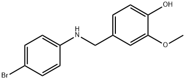 4-{[(4-bromophenyl)amino]methyl}-2-methoxyphenol Struktur