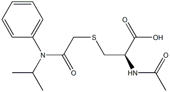 2-(acetylcysteine)-N-isopropylacetanilide Struktur