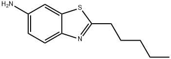 6-Benzothiazolamine,2-pentyl-(9CI) Struktur