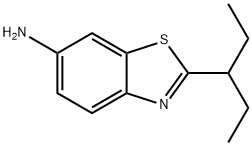 6-Benzothiazolamine,2-(1-ethylpropyl)-(9CI) Struktur