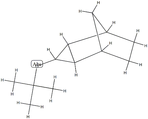 Tricyclo[3.2.1.02,4]octane, 3-(1,1-dimethylethoxy)-, (1-alpha-,2-ba-,3-alpha-,4-ba-,5-alpha-)- (9CI) Struktur