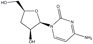 1-(3-deoxypentofuranosyl)cytosine Struktur