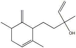 α,2,5-Trimethyl-6-methylene-α-vinyl-2-cyclohexene-1-(1-propanol) Struktur