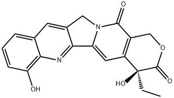 (4S)-4α-Ethyl-4,7-dihydroxy-1H-pyrano[3',4':6,7]indolizino[1,2-b]quinoline-3,14(4H,12H)-dione Struktur