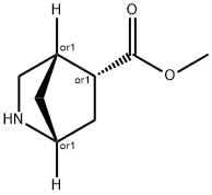 2-Azabicyclo[2.2.1]heptane-5-carboxylicacid,methylester,(1R,4S,5R)-rel- Struktur