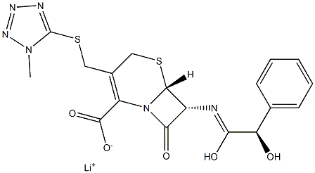 cefamandole lithium Struktur