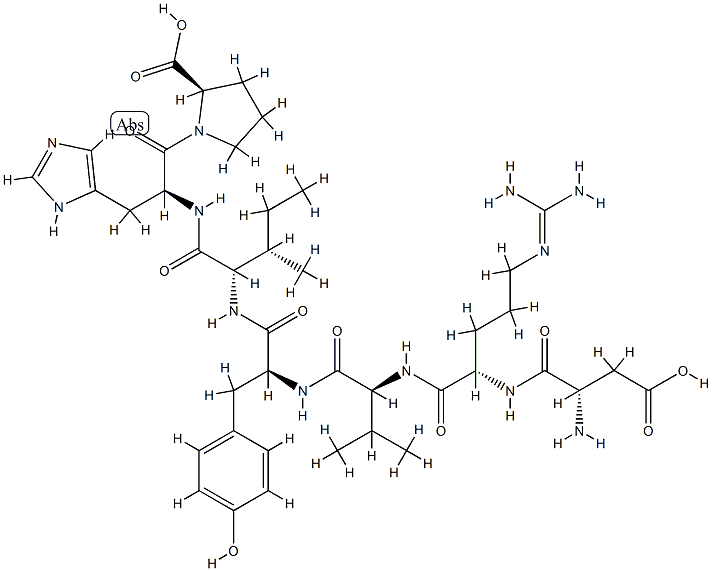 (D-Pro7)-Angiotensin I/II (1-7) Struktur