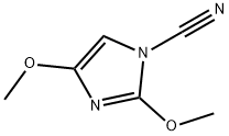 1H-Imidazole-1-carbonitrile,2,4-dimethoxy-(9CI) Struktur