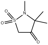 2,3,3-trimethyl-4-isothiazolidinone 1,1-dioxide Struktur