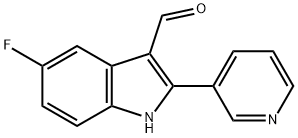 1H-Indole-3-carboxaldehyde,5-fluoro-2-(3-pyridinyl)-(9CI) Struktur