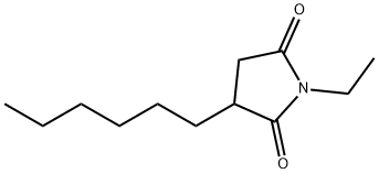 2,5-Pyrrolidinedione,1-ethyl-3-hexyl-(9CI) Struktur