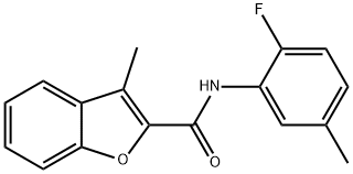 2-Benzofurancarboxamide,N-(2-fluoro-5-methylphenyl)-3-methyl-(9CI) Struktur