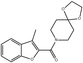 1,4-Dioxa-8-azaspiro[4.5]decane,8-[(3-methyl-2-benzofuranyl)carbonyl]-(9CI) Struktur