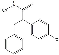 α-(p-Methoxyphenyl)hydrocinnamic acid hydrazide Struktur