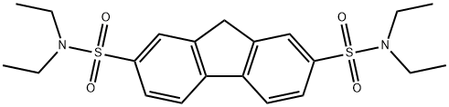 N2,N2,N7,N7-tetraethyl-9H-fluorene-2,7-disulfonamide Struktur