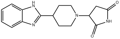 2,5-Pyrrolidinedione,3-[4-(1H-benzimidazol-2-yl)-1-piperidinyl]-(9CI) Struktur