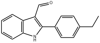 1H-Indole-3-carboxaldehyde,2-(4-ethylphenyl)-(9CI) Struktur