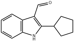 1H-Indole-3-carboxaldehyde,2-cyclopentyl-(9CI) Struktur