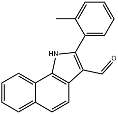 1H-Benz[g]indole-3-carboxaldehyde,2-(2-methylphenyl)-(9CI) Struktur