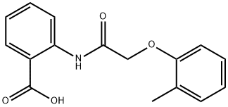 2-(2-Methylphenoxyacetylamino)benzoic acid Struktur