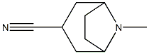 (1β,5β)-8-Methyl-8-azabicyclo[3.2.1]octane-3α-carbonitrile Struktur