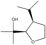 2-Furanmethanol,tetrahydro-alpha,alpha-dimethyl-3-(1-methylethyl)-,(2R,3R)-rel-(9CI) Struktur