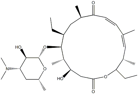 12,12-O-Seco-13-deoxy-12,13-didehydro-20-deoxo-4'-deoxycirramycin A1 Struktur