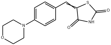 5-[4-(4-morpholinyl)benzylidene]-1,3-thiazolidine-2,4-dione Struktur