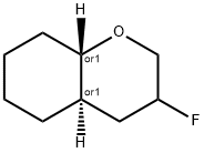 2H-1-Benzopyran,3-fluorooctahydro-,(4aR,8aS)-rel-(9CI) Struktur