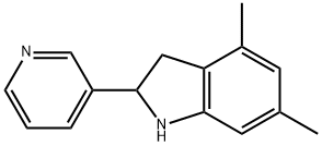 1H-Indole,2,3-dihydro-4,6-dimethyl-2-(3-pyridinyl)-(9CI) Struktur